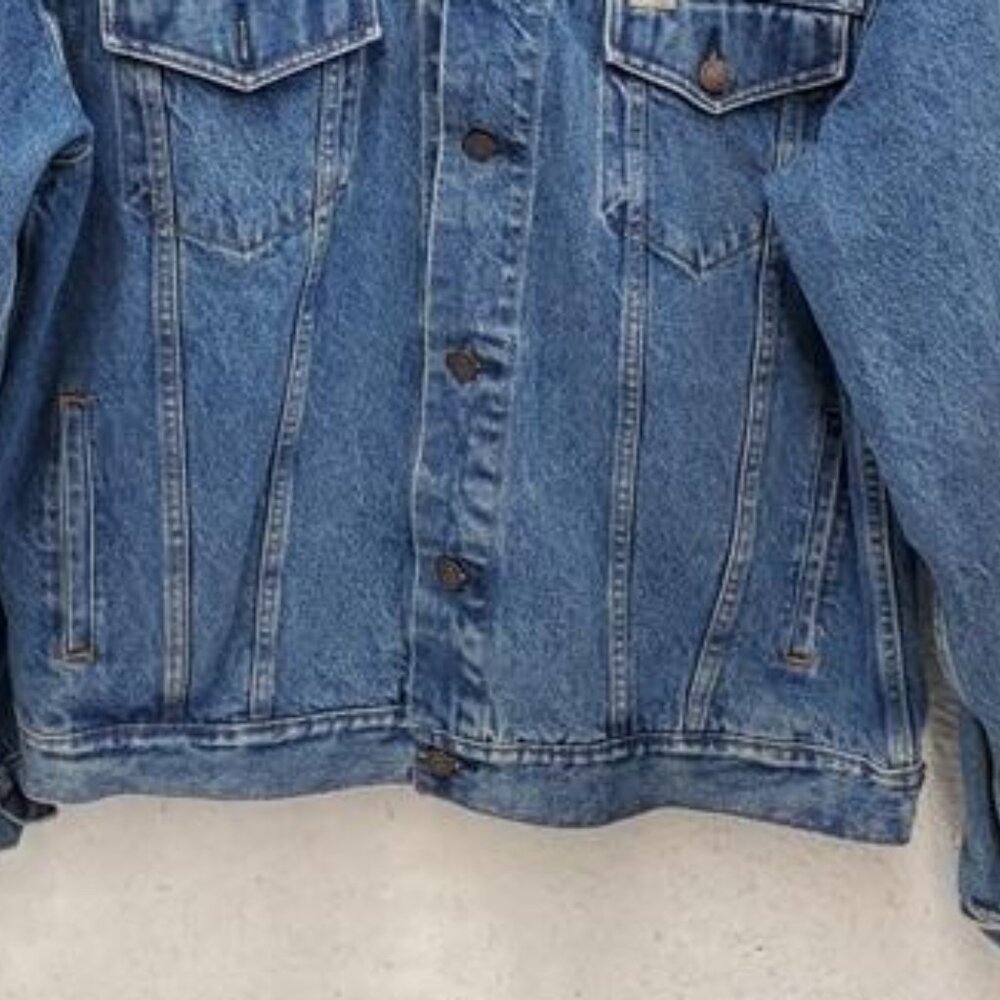 Levi Strauss Signature Blue Denim Jacket (NO SIZE TAG) - Picture 2 of 8